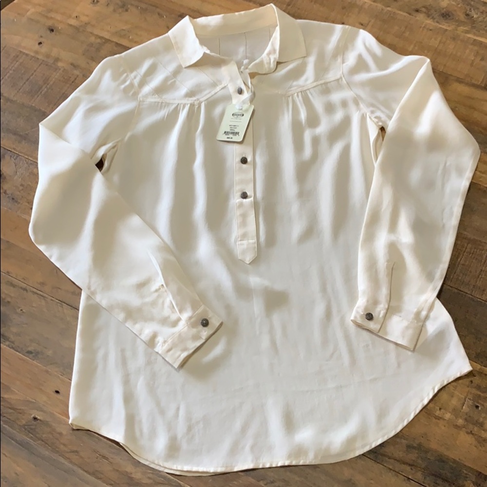 Fossil XS Amelia Long Sleeve Shirt Tunic NWT